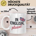 Englischlehrer Tasse Geschenk Auf Englisch Bitte Geschenk Weiß Trendation