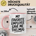 Chef Tasse Geschenk My Favorite Employee Gave Me This Mug Geschenkidee Boss Rosa Trendation