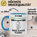 Meerschweinchenfreund Geschenk Tasse Lustiger Spruch Ich Bin Meerschweinchenfreund Warum Weil Ich Es Kann Geschenkidee Bester Meerschweinchenfreund Geburtstag Kaffee-Becher Blau Trendation