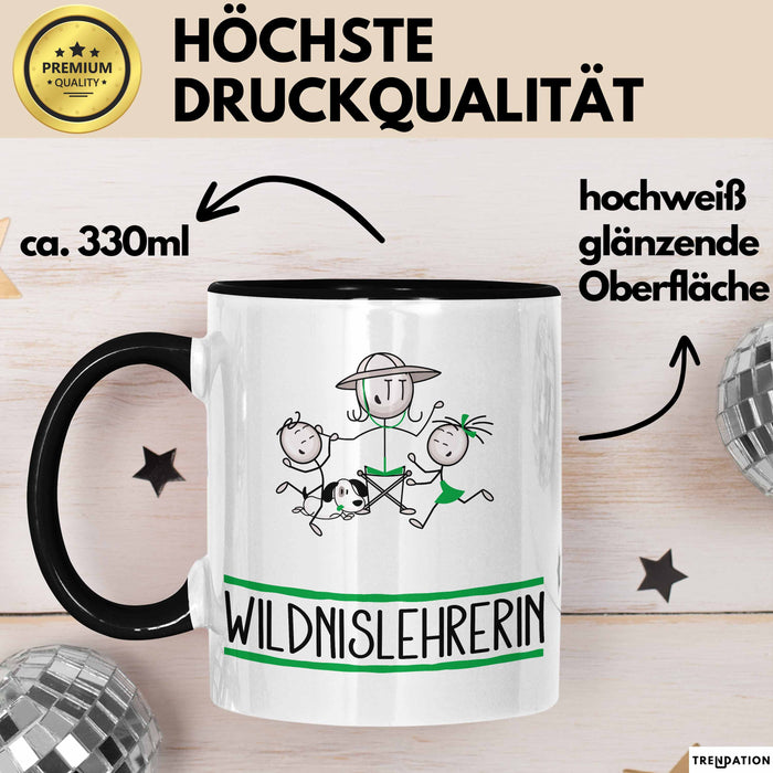 Geschenk für Wildnislehrerin Tasse Lustige Geschenkidee Geburtstag Ich Bin Wildnislehrerin Ich Darf Das Trendation
