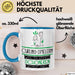 Curling-Spielerin Weil Es Keinen Schöneren Beruf Gibt Tasse Geschenk für Eine Curling-Spielerin Lustig Blau Trendation
