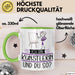 Künstlerin Tasse Geschenk Ich Bin Künstlerin Und Du So Geschenkidee Lustiger Spruch Becher Grün Trendation