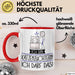 Geschenk für Katzenzüchterin Tasse Lustige Geschenkidee Geburtstag Ich Bin Katzenzüchterin Ich Darf Das Rot Trendation