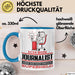 Journalist Geschenk Tasse Ich Bin Journalist Aber Sag Doch Einfach Superheld Lustige Geschenkdiee für Journalist Kaffee-Becher Blau Trendation