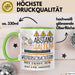Wildtierbeobachterin Tasse Geschenk Lustig Abstand Halten Hochleistungs-Wildtierbeobachterin Mit Drang Zur Perfektion Bei Der Arbeit Grün Trendation