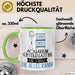 Aquarium-Enthusiastin Geschenk Tasse Becher Die Frau Die Allen Kann Geschenkidee für eine Aquarium-Enthusiastin Lustig Grün Trendation