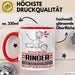 Ringer Geschenk Tasse Ich Bin Ringer Aber Sag Doch Einfach Superheld Lustige Geschenkdiee für Ringer Kaffee-Becher Rot Trendation