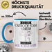Outdoor-Yoga-Lehrerin Tasse Geschenk Ich Bin Outdoor-Yoga-Lehrerin Warum Weil Ich Es Kann Geschenkidee Geburtstag Blau Trendation