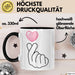 KPop Tasse Geschenk Finger Heart Herz Grafik Geschenkidee Fans Schwarz Trendation
