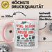 Büroarbeit Kollege Tasse Geschenk Lustige Geschenkidee Spruch Viel Glück Für Den Neuen Job Rosa Trendation