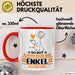 Enkel Geschenk Tasse So Gut Kann Nur Ein Enkel Aussehen Geschenkidee Kaffee-Becher Rot Trendation