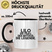 Lilo Tasse Lilo – Die Frau. Der Mythos. Die Legende. Geschenk Schwarz Trendation