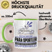 Para-Sportler Geschenk Tasse Ich Bin Para-Sportler Aber Sag Doch Einfach Superheld Lustige Geschenkdiee für Para-Sportler Kaffee-Becher Grün Trendation