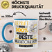 Beste Musikschülerin Der Welt Tasse Geschenk für Eine Musikschülerin Geprüft Und Sicher Geschenkidee Geburtstag Weihnachten Blau Trendation
