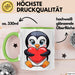 Pinguin Herz Tasse Geschenk Lustige Geschenkidee Spruch Grün Trendation