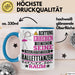 Balletttänzer Geschenk Tasse Lustiger Spruch Erheben Sie Sich Der Balletttänzer Betritt den Raum Blau Trendation