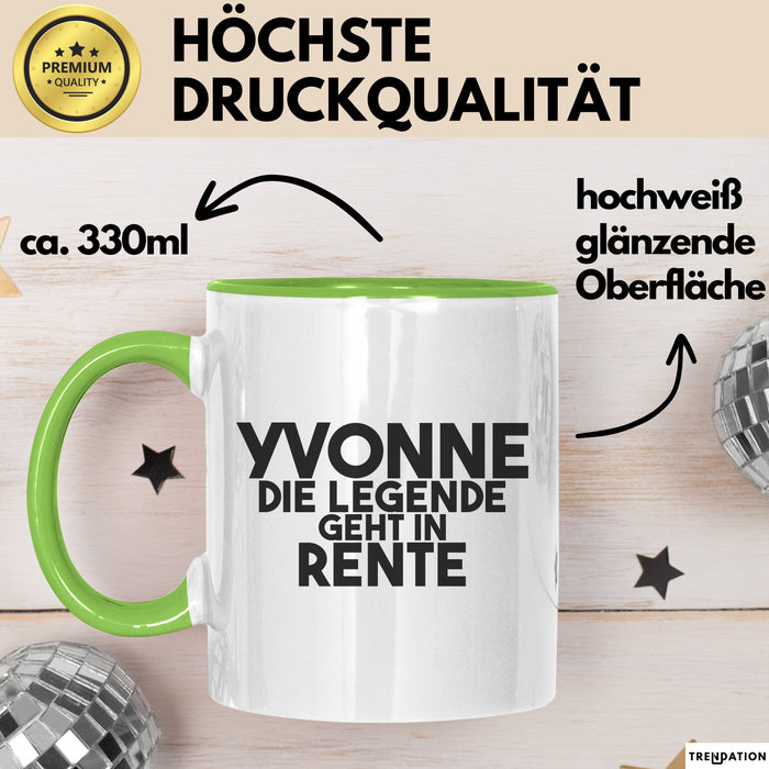Yvonne Tasse Yvonne – Die Legende Geht In Rente Geschenk