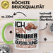 Maurer Ausbildung Tasse Geschenk Ich Bin Maurer In Der Ausbildung Ich Darf Das Geschenkidee Spruch Grün Trendation