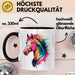 Pferde Tierliebhaber Tasse Geschenk Lustige Geschenkidee Spruch Schwarz Trendation