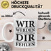 Büroarbeit Kollege Abschied Tasse Geschenk Lustige Geschenkidee Spruch Wir Werden Dir Fehlen Weiß Trendation