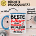 Bürokollege Tasse Geschenk Lustige Geschenkidee Spruch Beste Kollegin Blau Trendation