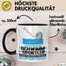 Schwimmsportler Geschenk Tasse Ich Bin Schwimmsportler Aber Sag Doch Einfach Superheld Lustige Geschenkdiee für Schwimmsportler Kaffee-Becher Schwarz Trendation