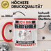Bergführer Tasse Geschenk für Bergführer Geburtstag Lustiger Spruch Kaffee-Becher Was Ist Deine Superkraft Rot Trendation