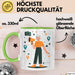 Reiseführer Tasse Geschenk Lustige Geschenkidee Spruch Für Reise Leiter Grün Trendation