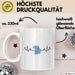 Bayern Tasse Geschenk Bayrische Liebe Geschenkidee München Herzschlag Tasse Kaffee-Becher Krug Weiß Trendation