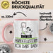 Geschenk für Hundeflüsterin Tasse Lustige Geschenkidee Geburtstag Ich Bin Hundeflüsterin Ich Darf Das Rosa Trendation