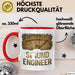 Toningenieur Ingenieurwesen Tasse Geschenk Lustige Geschenkidee Spruch Tontechniker Vu Meter Rot Trendation