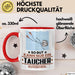 Taucher Geschenk Tasse So Gut Kann Nur Ein Taucher Aussehen Geschenkidee Kaffee-Becher Rot Trendation