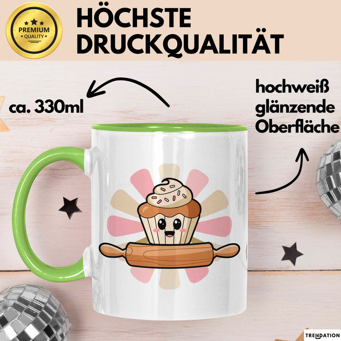 Bäcker Tasse Geschenkidee Konditor Lustiger Spruch Geschenkidee Lustig Grün Trendation