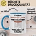 Marathonläufer Geschenk Tasse Lustiger Spruch Ich Bin Marathonläufer Warum Weil Ich Es Kann Geschenkidee Bester Marathonläufer Geburtstag Kaffee-Becher Blau Trendation