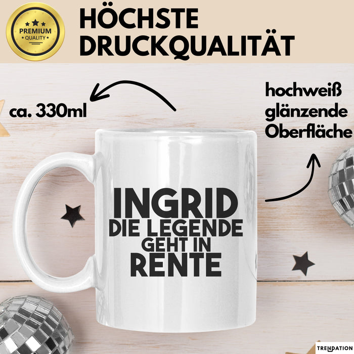 Ingrid Tasse Ingrid – Die Legende Geht In Rente Geschenk