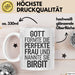 Birgit Tasse Geschenk Gott Formte Die Perfekte Frau Birgit Geschenkidee Weiß Trendation