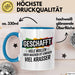 Schüler Abschluss Tasse Geschenk Lustige Geschenkidee Spruch Geschafft Viele Wollen Blau Trendation