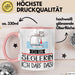 Geschenk für Seglerin Tasse Lustige Geschenkidee Geburtstag Ich Bin Seglerin Ich Darf Das Rosa Trendation