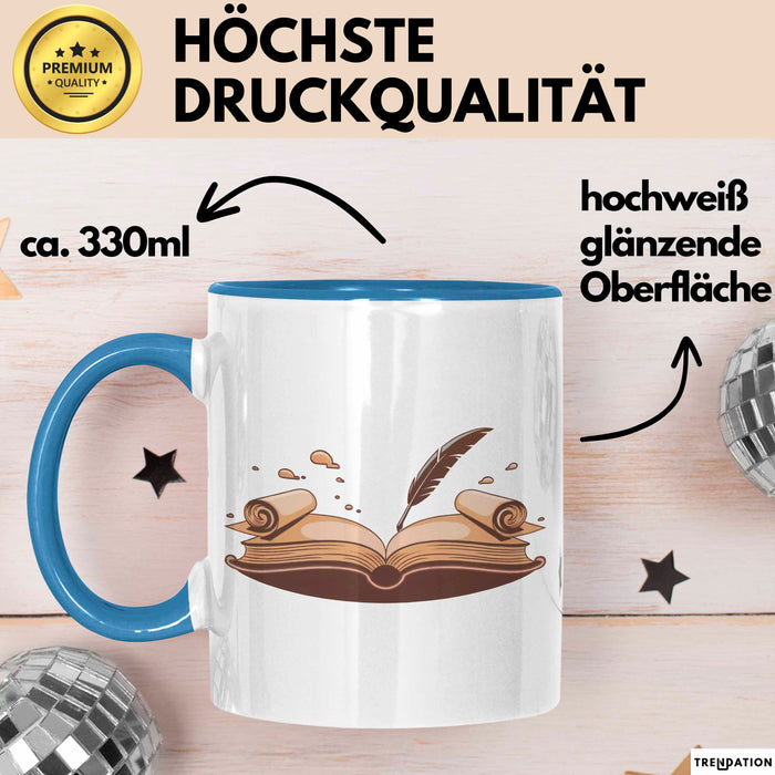 Historiker Tasse Geschenk Lustige Geschenkidee Spruch Für Geschichts Liebhaber Blau Trendation