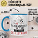 Tierheimunterstützerin Geschenk Tasse Becher Die Frau Die Allen Kann Geschenkidee für eine Tierheimunterstützerin Lustig Blau Trendation