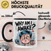 Schlafloser Elternteil Tasse Geschenk Warum bin ich wach Trendation