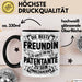 Patentante Geschenk Tasse Spruch Geschenkidee Beste Patentante Zu Sein Ist Unbezahlbar Kaffee-Becher Schwarz Trendation