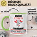 Gitarrenvirtuosin Tasse Geschenk Becher Stark Attraktiv Furchtlos Gitarrenvirtuosin Lustige Geschenkidee Grün Trendation