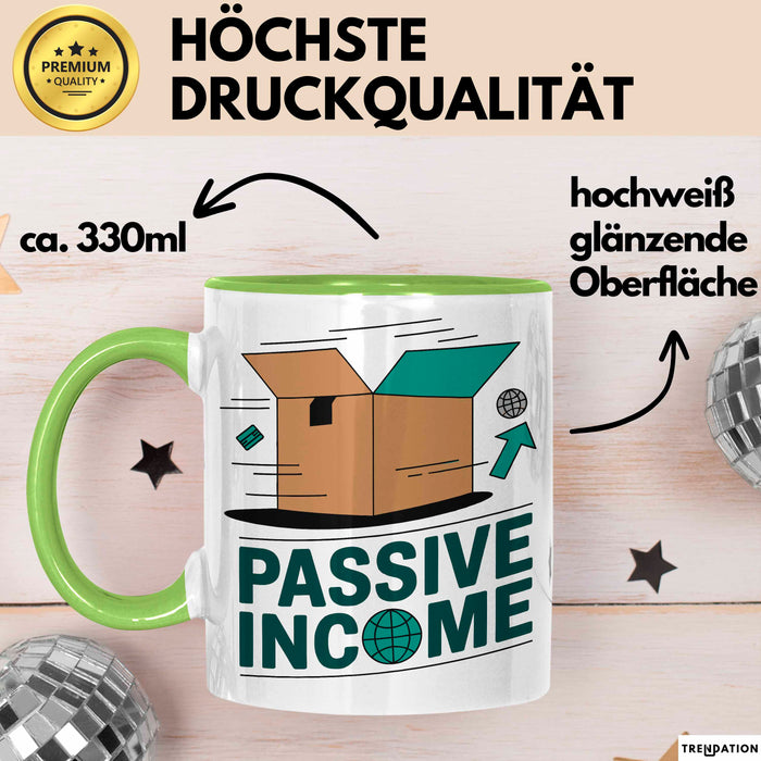 Dropshipper Tasse Geschenkidee für passives Einkommen Grün Trendation