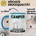 Camper Tasse Geschenk für Camper Der Mann Der Alles Kann Geschenkidee zum Geburtstag Blau Trendation