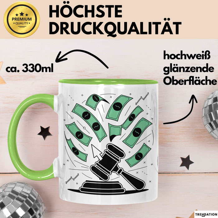 PPC Experte Tasse Geschenk Lustige Geschenkidee Spruch Für Bezahlten Traffic Profis Grün Trendation