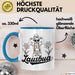 Lausbua Tasse Geschenk Oktober München Geschenkidee Becher Blau Trendation