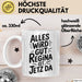 Regina Tasse Geschenk Alles Ist Gut Regina Ist Jetz Da Geschenkidee Becher mit Name Weiß Trendation