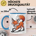 Fuchs Liebhaber Tasse Geschenkidee Schlauer Tierfan Geschenkidee Lustig Blau Trendation