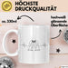 Pinguin Herzschlag Tasse Geschenk Lustige Geschenkidee Spruch Weiß Trendation